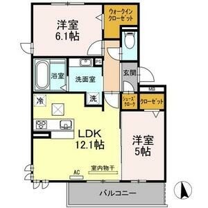 ラルジュ高峯　Aの間取り