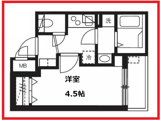 ミュオン北千住の間取り