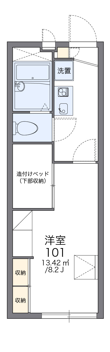 レオパレスまついIIの間取り