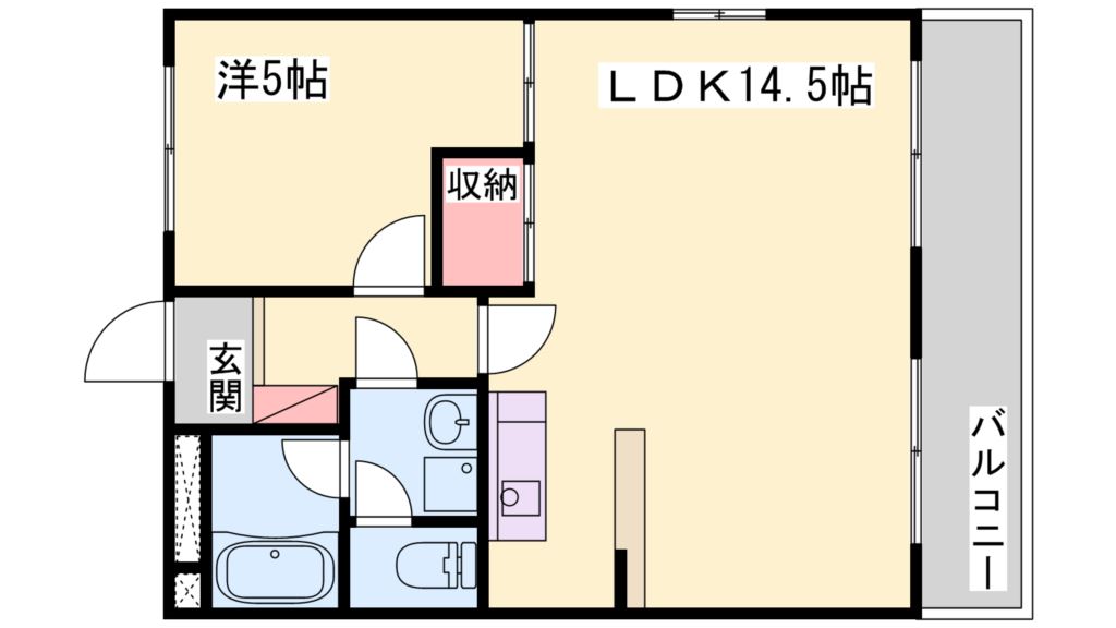 【サニーハイツの間取り】