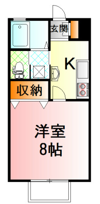 南足柄市壗下のアパートの間取り