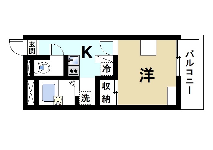 相楽郡精華町光台のアパートの間取り