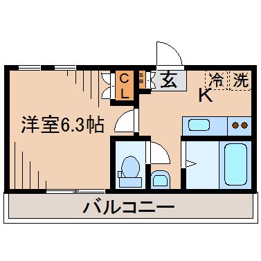 Casa鶴見市場の間取り