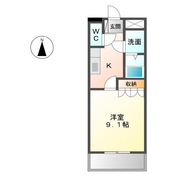 クローバーグリーン　Iの間取り