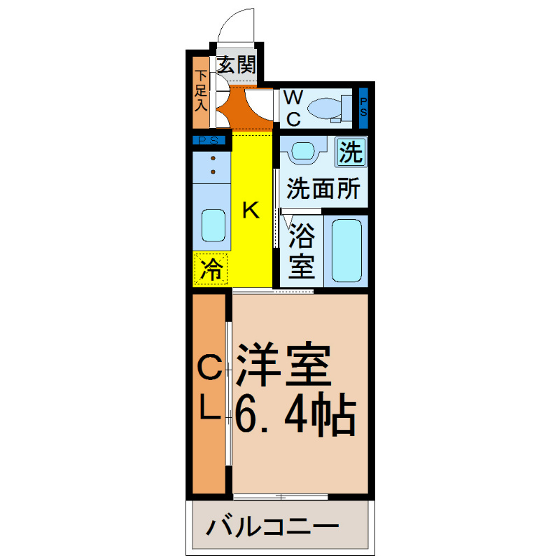 名古屋市千種区今池のマンションの間取り