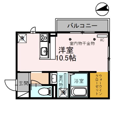 パルティールRの間取り