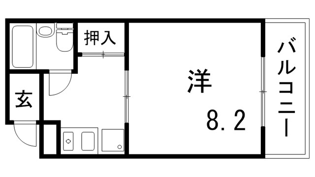 ハイツ湊川の間取り