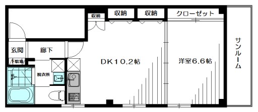 世田谷区代田のマンションの間取り