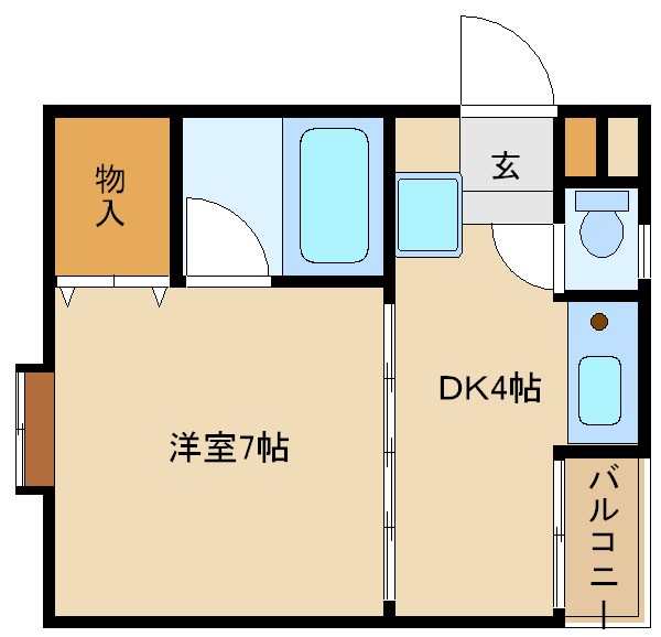 尼崎市塚口町のマンションの間取り