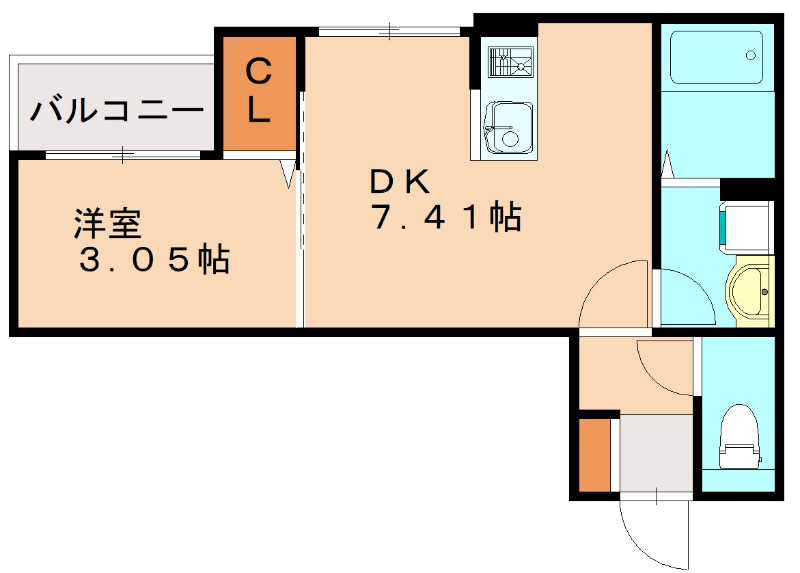 筒井3丁目AP(仮)の間取り