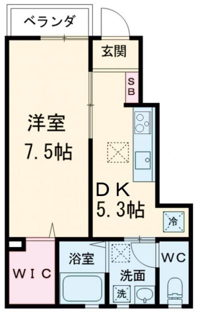 Ｓｏｌｉｓ四筋目の間取り