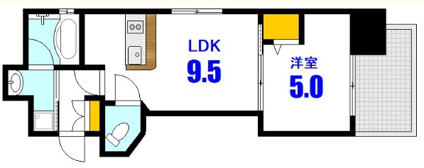 BAUHAUS河原町 NO27の間取り