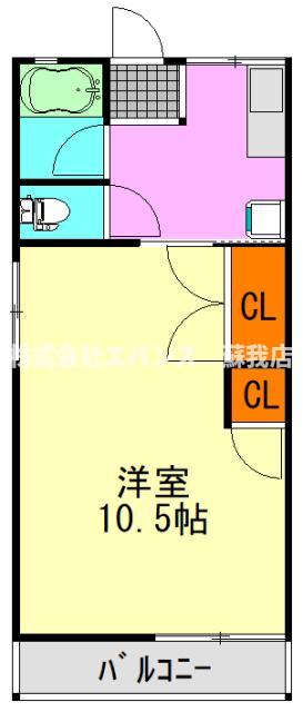 千葉市中央区塩田町のアパートの間取り