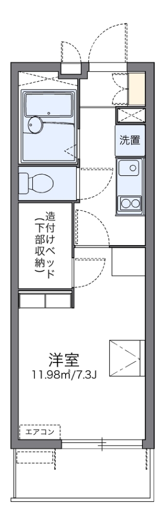 レオパレス奏律の間取り