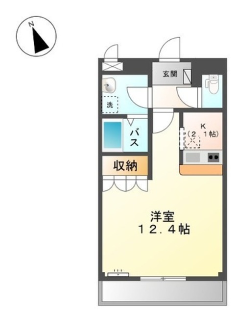 和歌山市園部のアパートの間取り