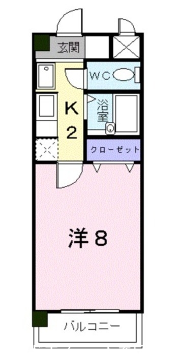 太宰府市坂本のマンションの間取り