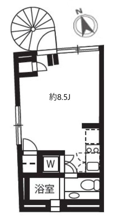 渋谷区上原のマンションの間取り