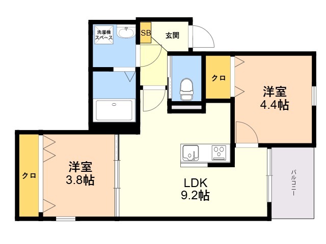 リタリッチ姪浜南の間取り