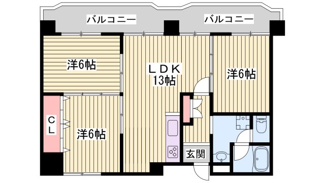 ナビオ姫路の間取り