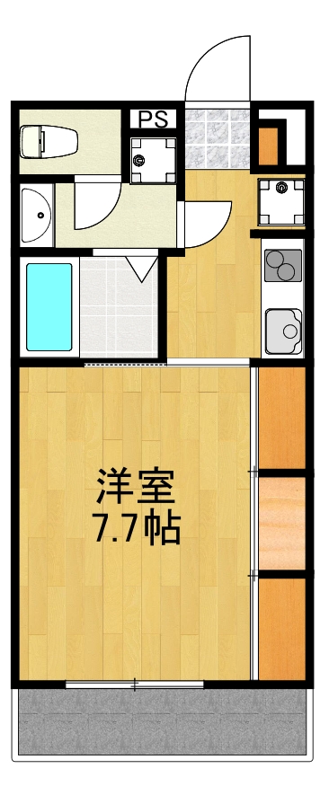 京急本線 神奈川駅 徒歩4分 2階建 築9年の間取り写真