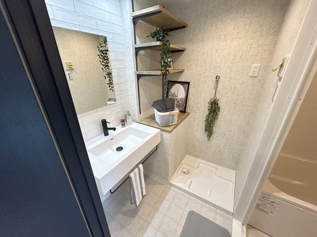 洗面設備　洗濯パンです