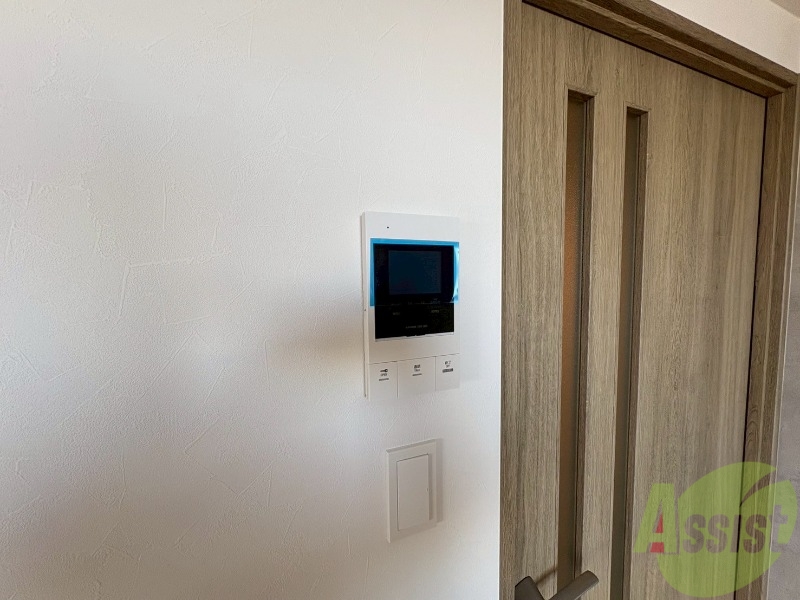 セキュリティ　インターホンです。オートロック付きで安心のマンションです。