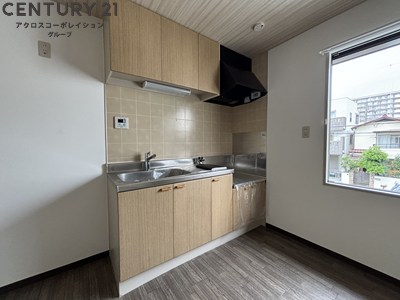 キッチン　ガスコンロ設置可能なキッチンです！