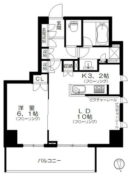 アトラス中野中央の間取り