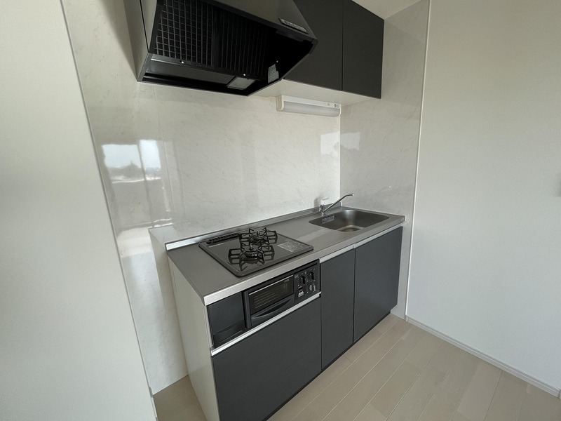 キッチン　※写真は別号室のものです。建具の色は異なります