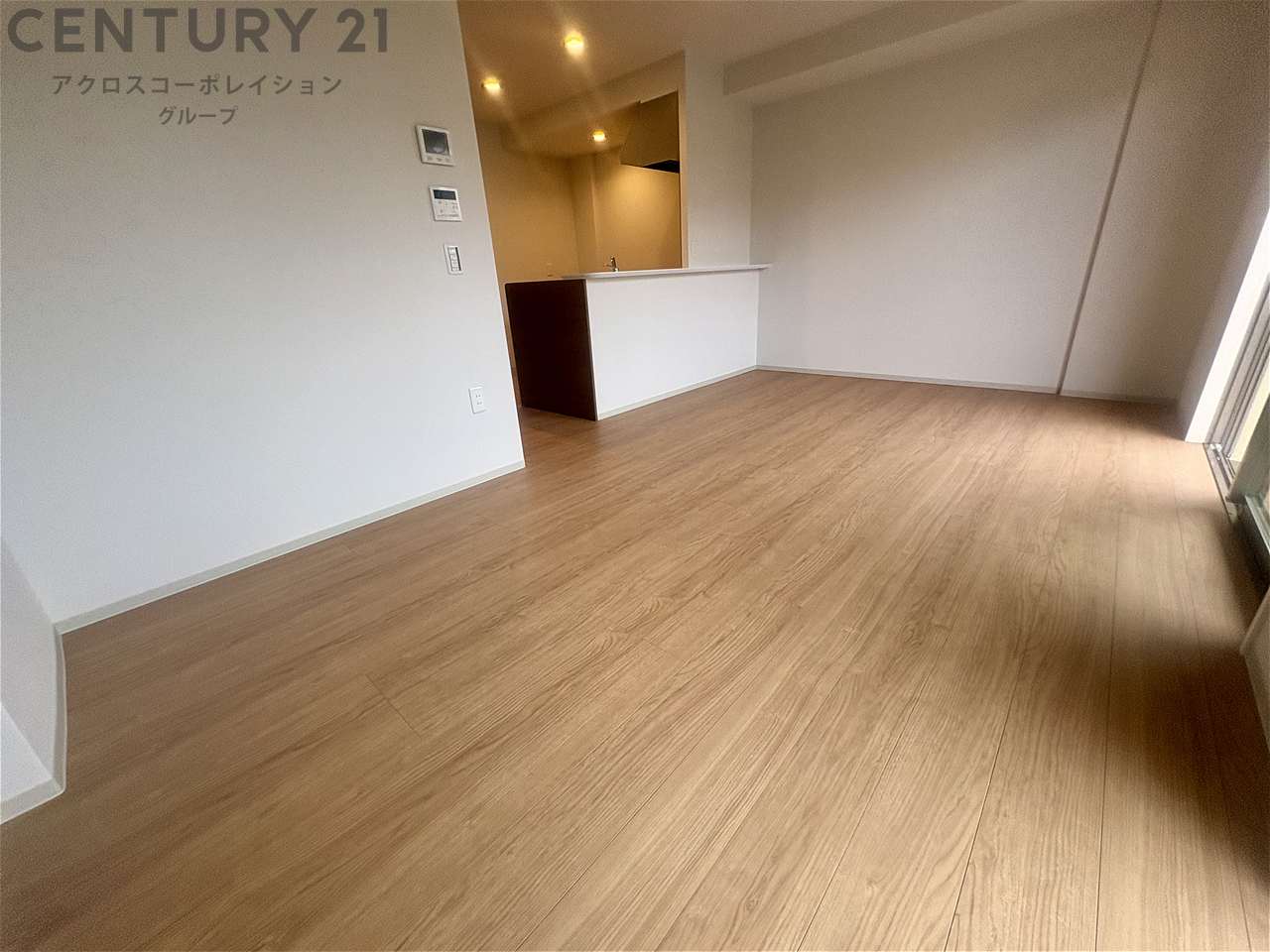 居室・リビング　カウンターキッチンタイプのつかいやすいリビング♪