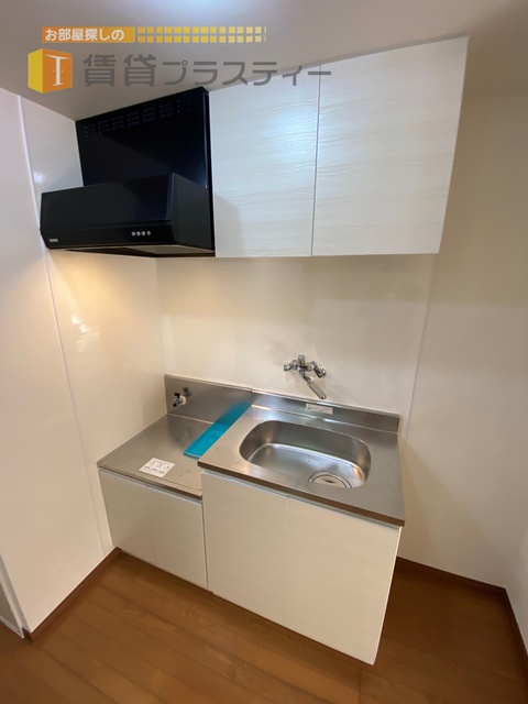 キッチン　コンパクトなキッチン。