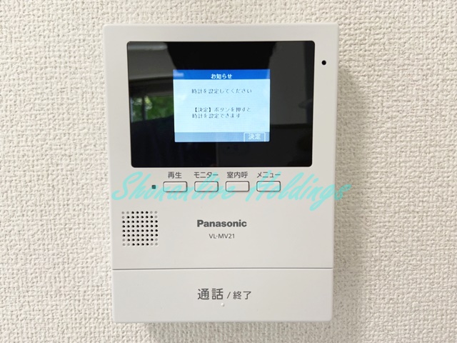 セキュリティ　モニタ付インターホンで安心♪
