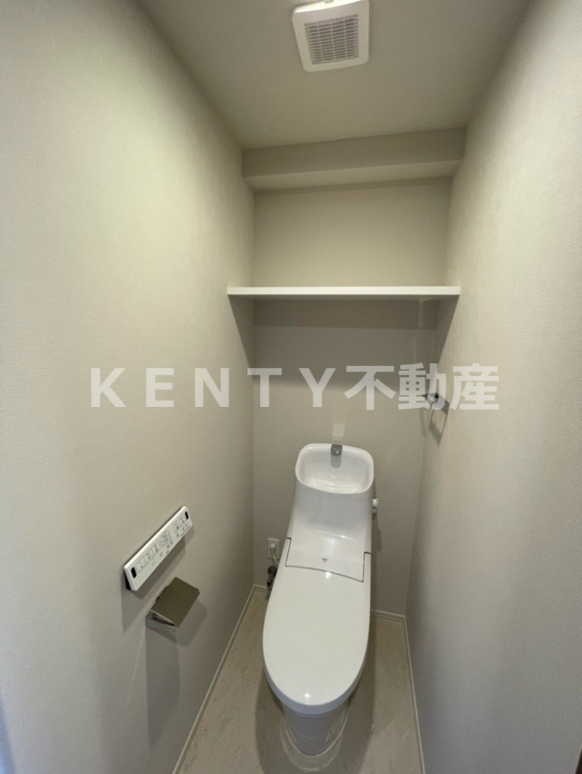 トイレ　ゆったりとした空間のトイレです