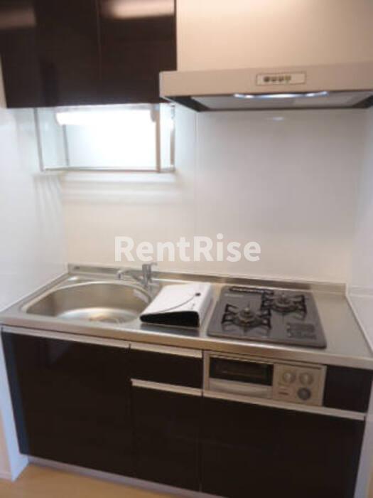 キッチン　システムキッチン（二口コンロ・グリル付）