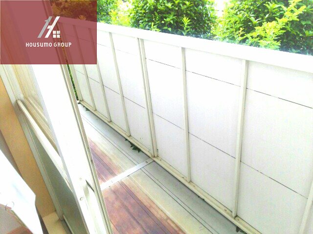 バルコニー　お洗濯にも便利なバルコニー付き