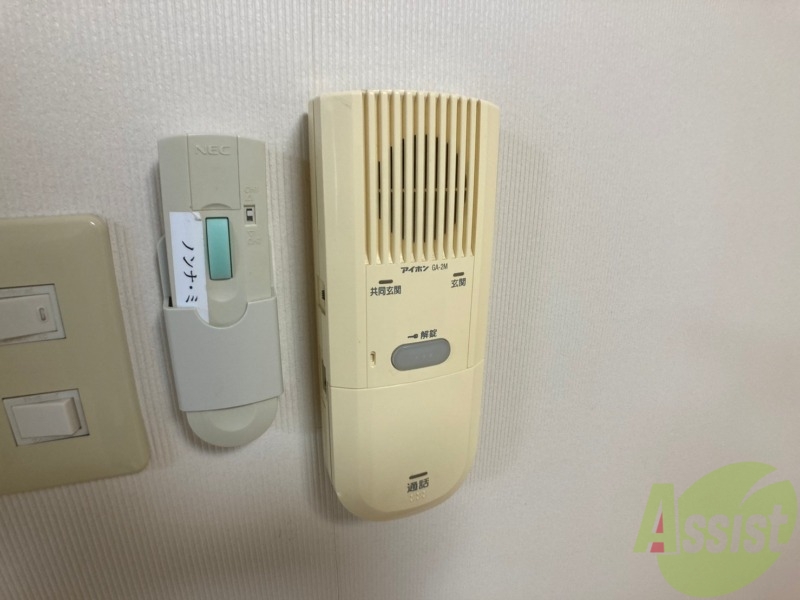 セキュリティ　インターホンは通話ができるので急な訪問があっても安心です。