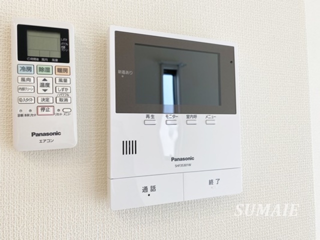 セキュリティ　モニター付きインターホンです！