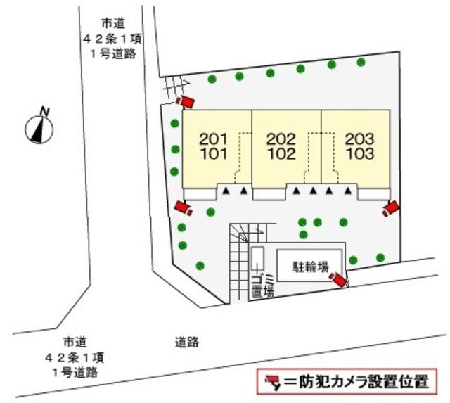 駐車場　☆配置図☆