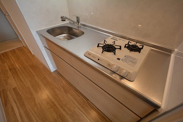 キッチン　ガスコンロ２口のシステムキッチン！