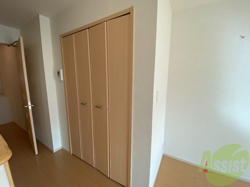 収納　ここに収納があります。収納があると部屋が広く使えます。