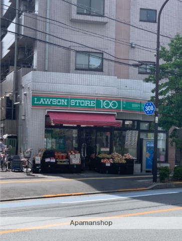 コンビニ　ローソンストア１００（コンビニ）まで376m