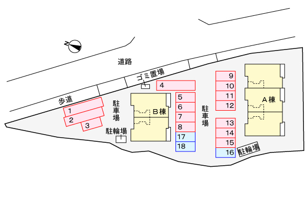 その他設備　駐車場配置図