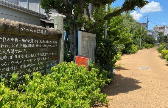 公園　やっちゃば緑道（公園）まで490m