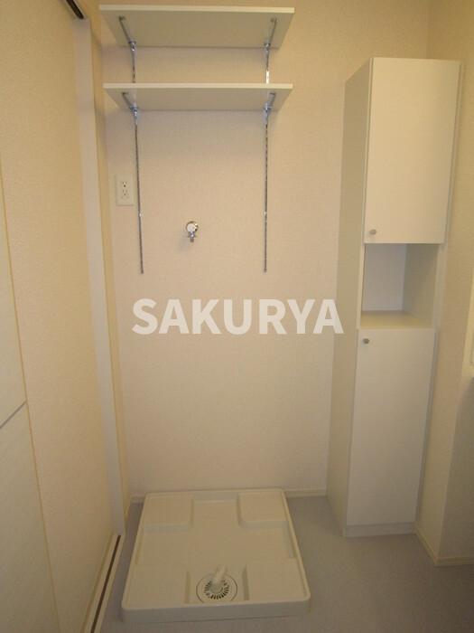 洗面設備　洗濯機置き場