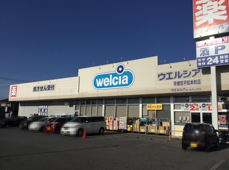 ドラックストア　ウエルシア宇都宮平松本町店（ドラッグストア）まで686m