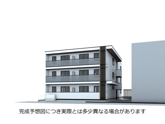 建物外観　完成予想イメージです。