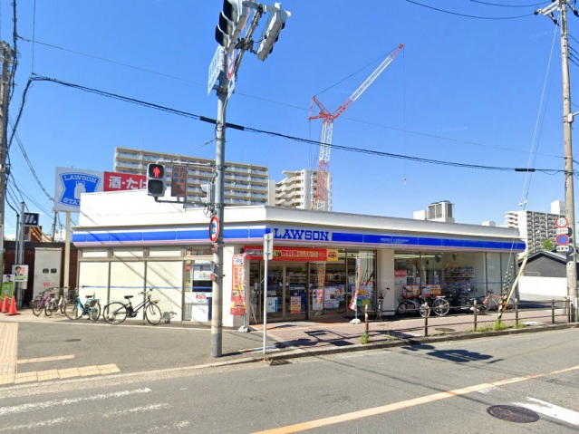 コンビニ　ローソン長原駅前店（コンビニ）まで335m