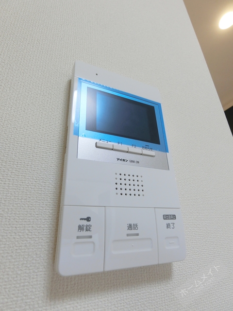 セキュリティ　カラーモニターホンで来訪者を確認できます♪