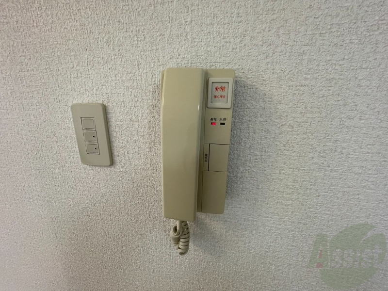 セキュリティ　インターホンで来客確認ができます。安心ですね。