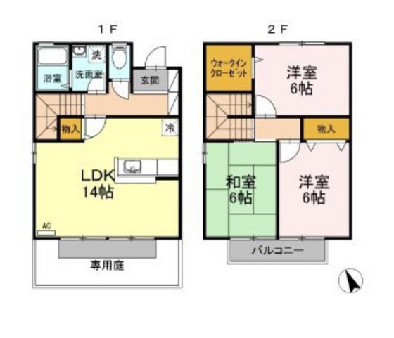COURT皆賀の間取り写真